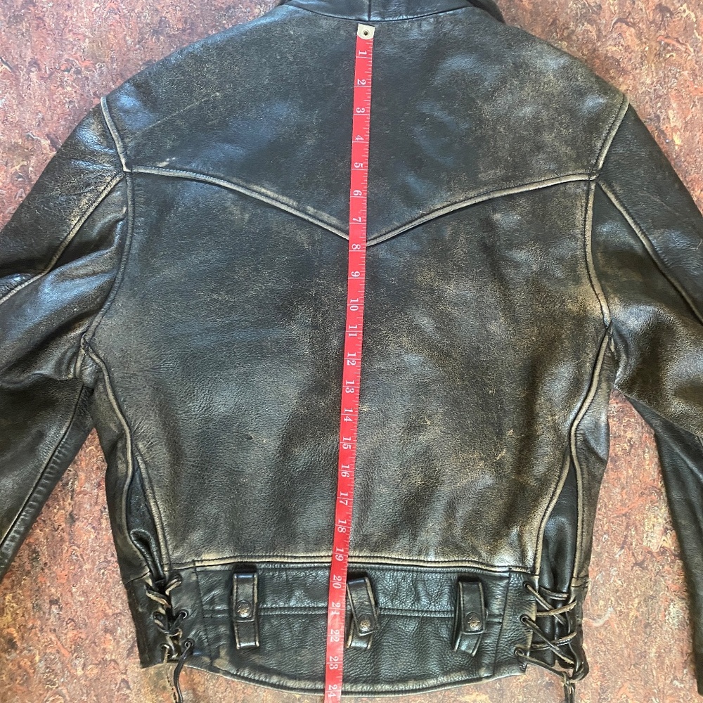 Distressed Motorcycle Jacket - Picture 3 of 16